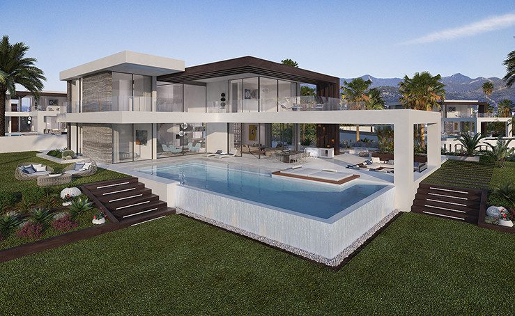 New development of 12 modern villas in Cancelada